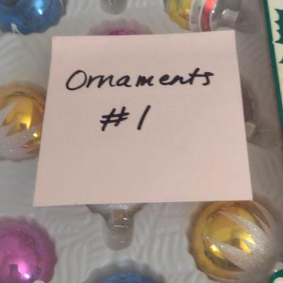 Collection of Glass Ornaments- Mostly Vintage- Some Shiny Brite (#1)