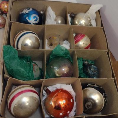 Collection of Glass Ornaments- Mostly Vintage- Some Shiny Brite (#2)