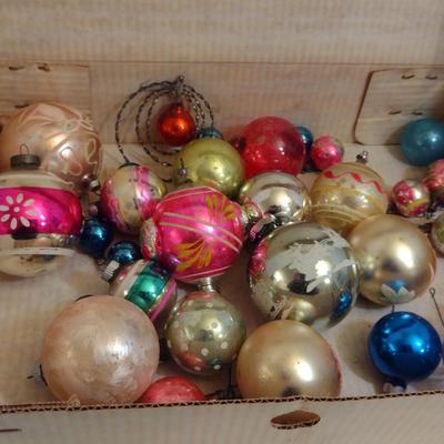 Collection of Glass Ornaments- Mostly Vintage- Some Shiny Brite (#2)