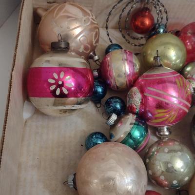 Collection of Glass Ornaments- Mostly Vintage- Some Shiny Brite (#2)