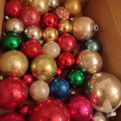 Collection of Glass Ornaments- Mostly Vintage- Some Shiny Brite (#2)