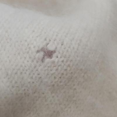 Vintage Accessories- Hat with Hand Beading and Angora Wrap