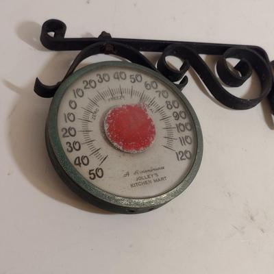 Vintage Thermometer with Wall Mount