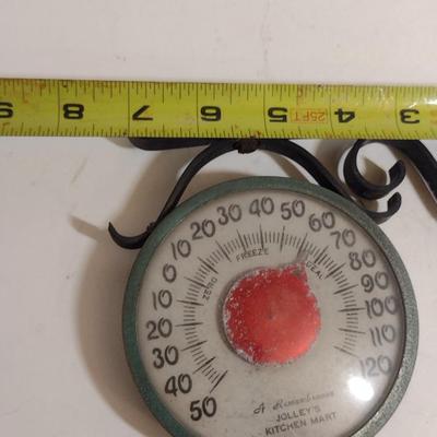 Vintage Thermometer with Wall Mount