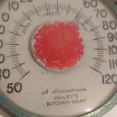 Vintage Thermometer with Wall Mount
