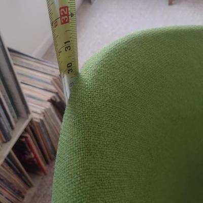 Pair of Mid-Century Modern Furniture Pieces Diamond Sitting Chair and Ottoman