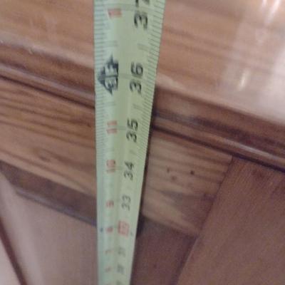 Vintage Solid Wood Double Door Cupboard (No Contents)