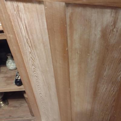 Vintage Solid Wood Double Door Cupboard (No Contents)