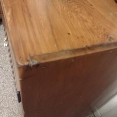 Vintage Solid Wood Double Door Cupboard (No Contents)