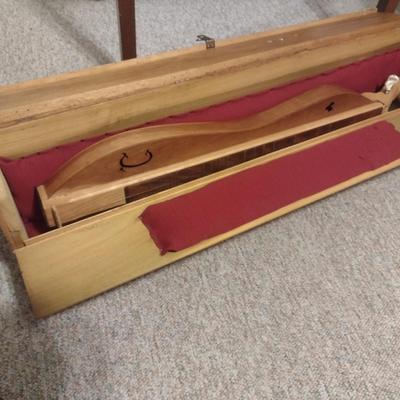 Hand Crafted Mountain Dulcimer with Personized Solid Wood Carry Case