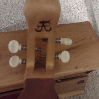 Hand Crafted Mountain Dulcimer with Personized Solid Wood Carry Case