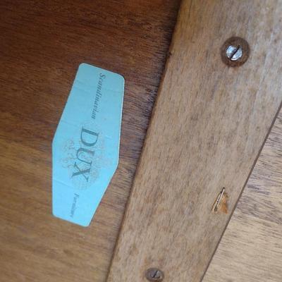 Mid-Century Modern Dux Scandinavian Guitar Pick Accent Table