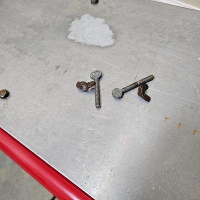 Pair of Red Hand Trucks Including Milwaukee (G1-JS)