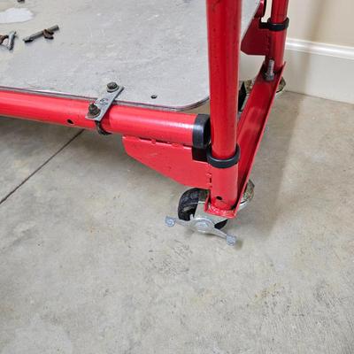Pair of Red Hand Trucks Including Milwaukee (G1-JS)