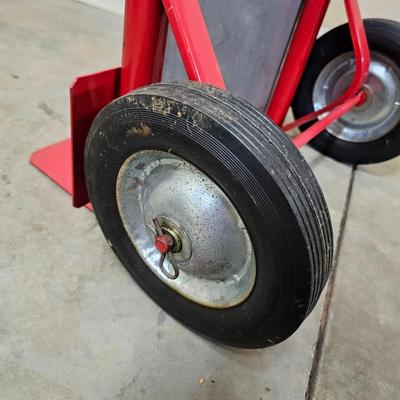 Pair of Red Hand Trucks Including Milwaukee (G1-JS)