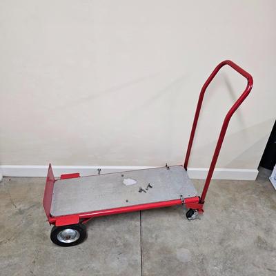 Pair of Red Hand Trucks Including Milwaukee (G1-JS)