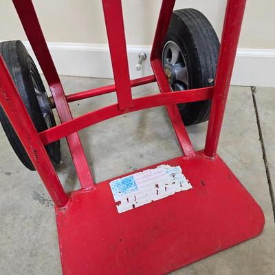 Pair of Red Hand Trucks Including Milwaukee (G1-JS)