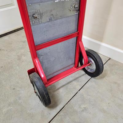 Pair of Red Hand Trucks Including Milwaukee (G1-JS)