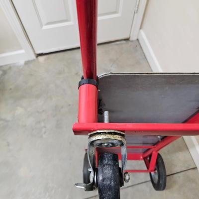 Pair of Red Hand Trucks Including Milwaukee (G1-JS)
