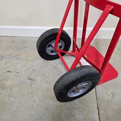 Pair of Red Hand Trucks Including Milwaukee (G1-JS)