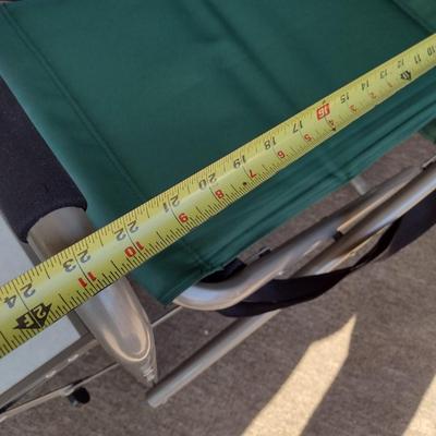 Aluminum Frame Folding Camping Chair with Side Table Attachment