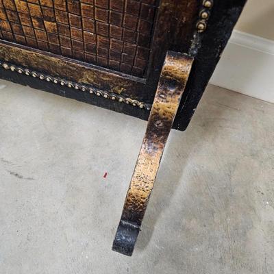 Vintage Mosaic Tile & Wood Fireplace Screen (G1-JS)