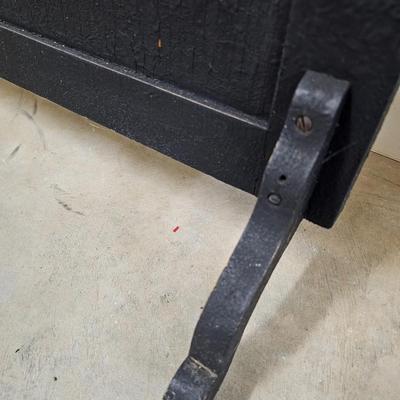 Vintage Mosaic Tile & Wood Fireplace Screen (G1-JS)