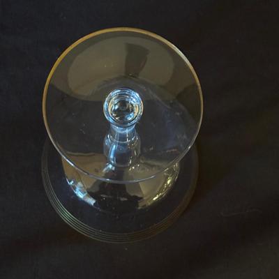 Vintage Fostoria Gold-Rimmed Coupe & Tumbler Glasses (BD-SF)