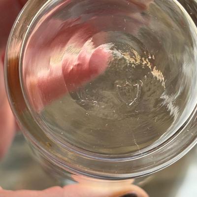 Vintage Fostoria Gold-Rimmed Coupe & Tumbler Glasses (BD-SF)