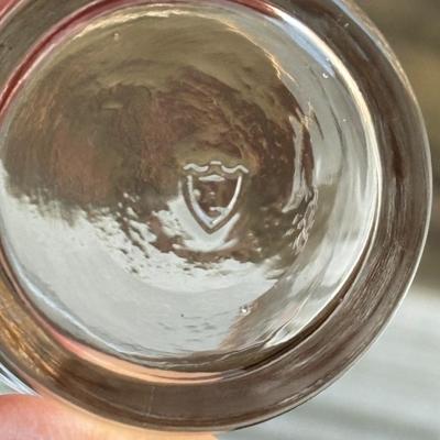 Vintage Fostoria Gold-Rimmed Coupe & Tumbler Glasses (BD-SF)