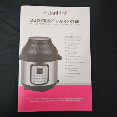 Instant Pot Duo Crisp & Air Fryer (G1-JS)