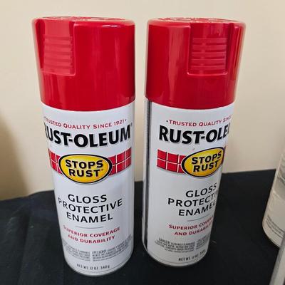 Assortment of New Enamel Spray Paint (G1-JS)