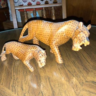 Set of cheetahs