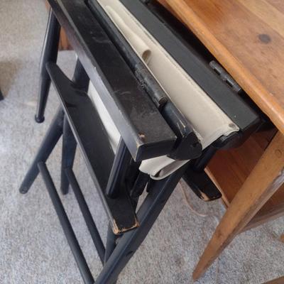 Set of Four Folding Director Chairs Various Colors and Styles