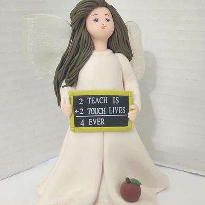Kneeling Angel Teacher Figurine “To Teach Is To Touch Lives Forever” Pavilion Gift Co