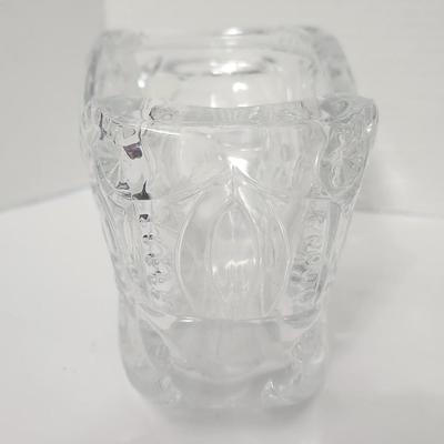 Vintage Lead Crystal Sleigh Candy Dish 24% Lead Crystal Made in USA with Original Box