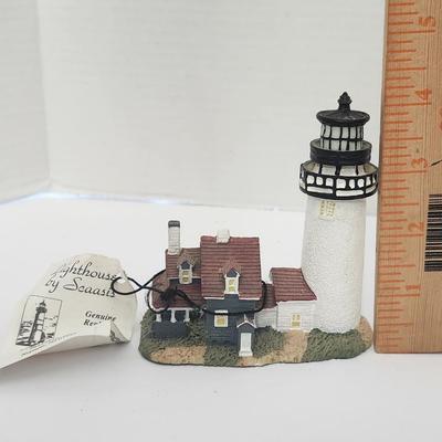 Lighthouse by Scaasis Cape Cod MA SC 117 Handcrafted Lighthouse Figurine with Original Tag