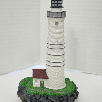 1999 Lefton Boston Harbor Lighthouse Figurine Geo Z Lefton CCM12419