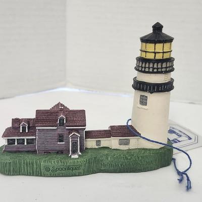 Spoontiques Highland Light Cape Cod MA Lighthouse Figurine N009089 With Tag
