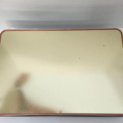 Lionel Legendary Trains Santa Fe Locomotive Storage Case Blue Tin Carry Case Railroad Collectible