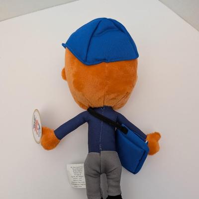 USPS Mr. Zip Plush Mail Carrier Mascot Licensed Postal Service Collectible Toy with Bag