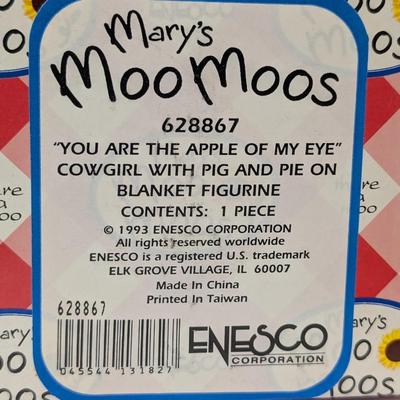 1998 Enesco Mary's Moo Moos You're As Good As Gold Figurine With Box #371483