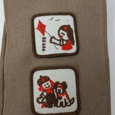 Vintage Girl Scouts USA Connecticut Valley Sash with Badges 1980s Troop 821