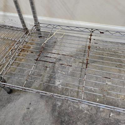 Pair Stainless Steel Shelftest System Storage Racks (G1-JS)