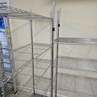 Pair Stainless Steel Shelftest System Storage Racks (G1-JS)