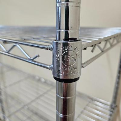 Pair Stainless Steel Shelftest System Storage Racks (G1-JS)