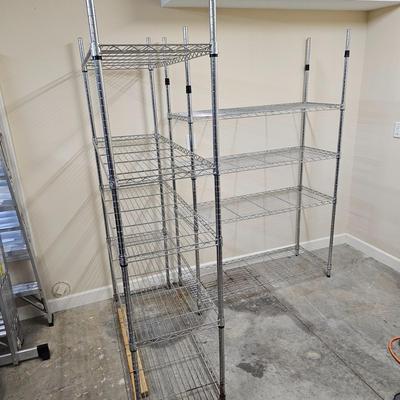 Pair Stainless Steel Shelftest System Storage Racks (G1-JS)