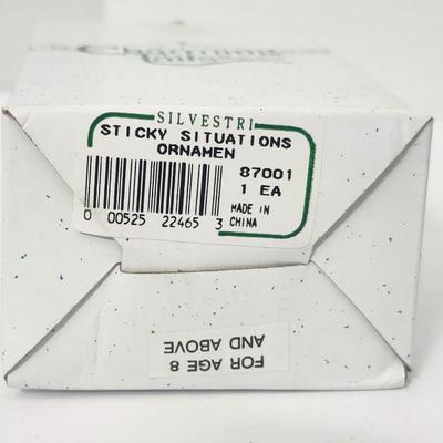 Charming Tails Sticky Situation Christmas Ornament Fitz and Floyd Holiday Mouse Candy Cane Scene