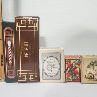 Avon Vintage Assorted Gift Lot Pipe Full After Shave Autumn Sentry Soap Shaving Brush Charisma