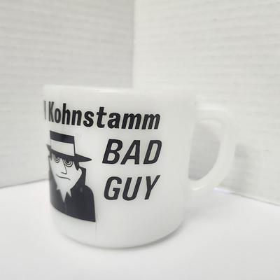 Vintage Made in USA White Coffee Mug I Had a Bad Idea Black Text Graphic Humor Cup